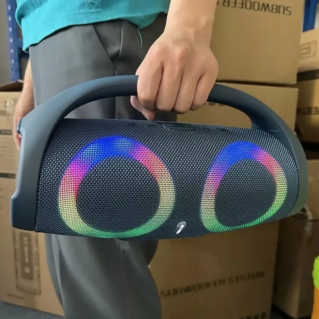 Caixa de Som Portátil Bluetooth Bombox 2 Iluminação LED RGB