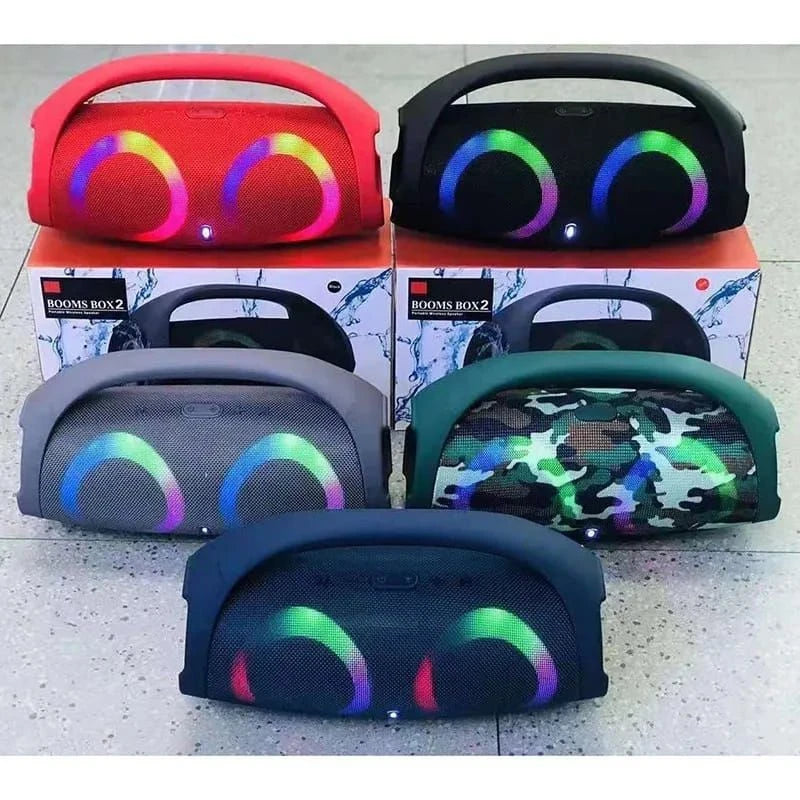 Caixa de Som Portátil Bluetooth Bombox 2 Iluminação LED RGB