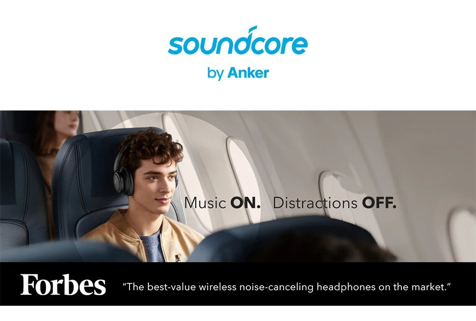 Fones de ouvido híbridos Soundcore by Anker Life Q30 com cancelamento de ruído ativo, sem fio Bluetooth, fone de ouvido supra-auricular