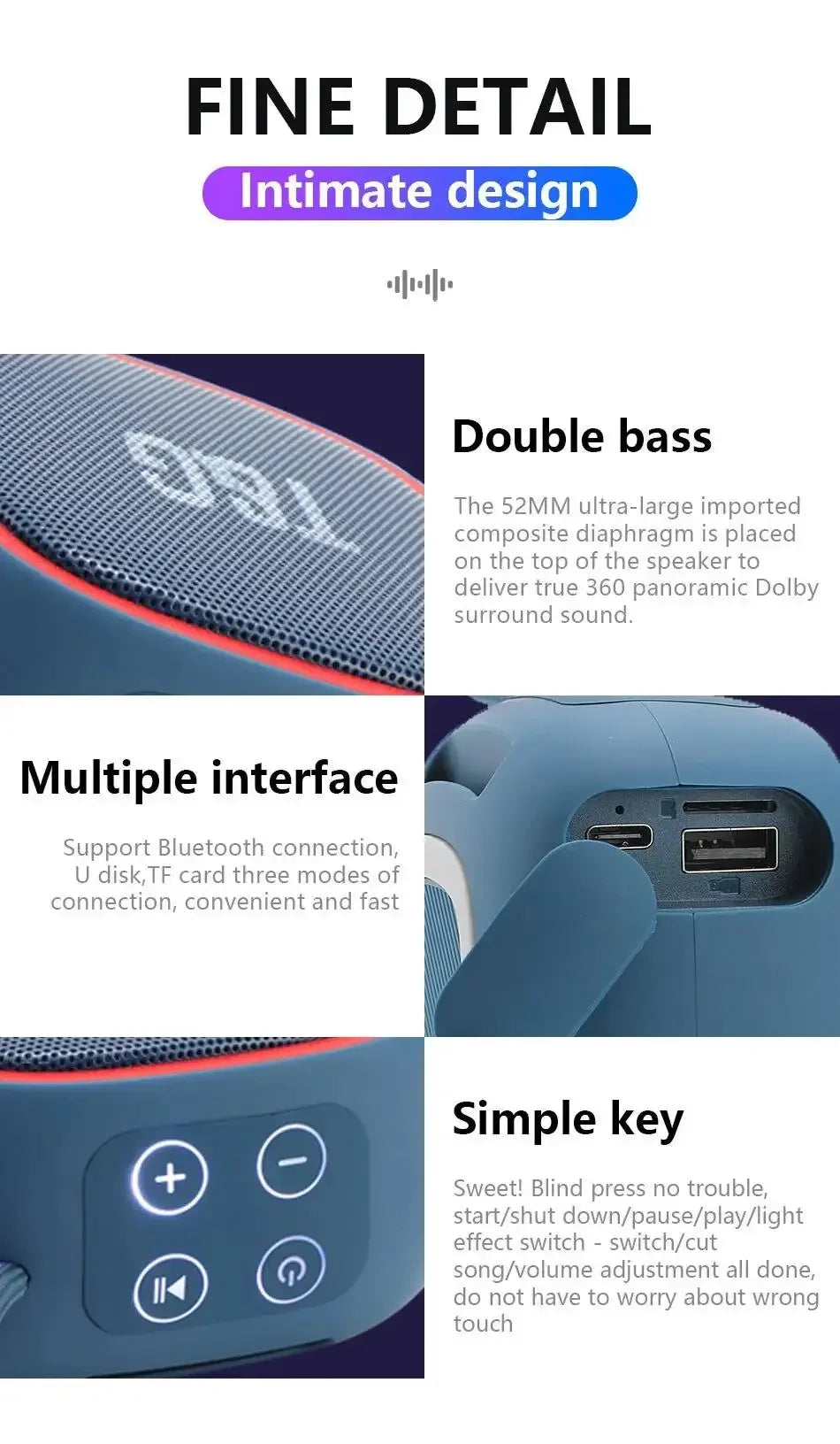 Caixa De Som Bluetooth TG-659