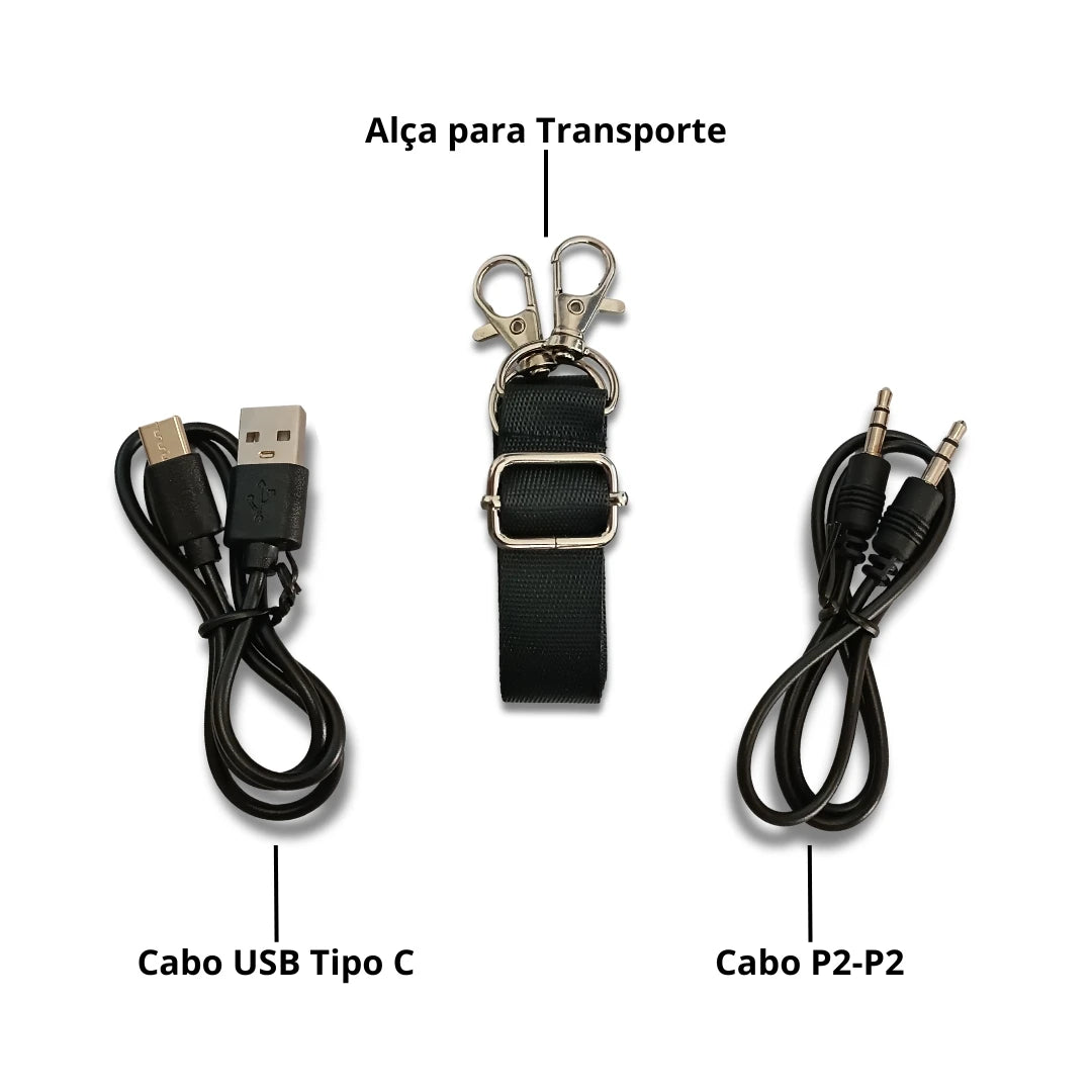 Caixa de Som Bluetooth Portátil RGB TWS - KA-8183