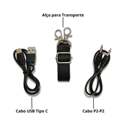 Caixa de Som Bluetooth Portátil RGB TWS - KA-8183