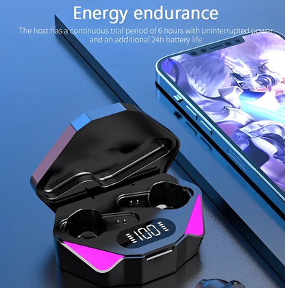 Fones de Ouvido X15 TWS Bluetooth 5.0 – Estéreo Surround sem Fio, com Baixa Latência para Jogos, Cancelamento de Ruído e Microfone – Neverdie Store. 🎮🎧