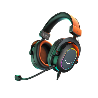 Fone de ouvido gamer Fifine Dynamic RGB com microfone, som surround 7.1, PC, PS4, PS5, 3 opções de equalização, jogos, filmes, música