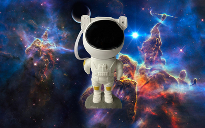 Projetor de luz mágica JD Galaxy - Estrelas e galáxias com brilho e velocidade ajustáveis, luz noturna para astronautas