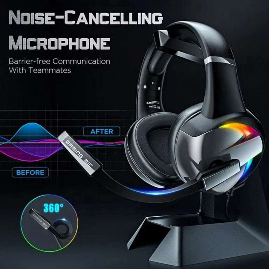 Headset Gamer SOMIC G941 com LED RGB e Microfone Ajustável PS5 PS4 Xbox One PC Laptop Mac Computer PC