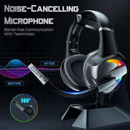 Headset Gamer SOMIC G941 com LED RGB e Microfone Ajustável PS5 PS4 Xbox One PC Laptop Mac Computer PC