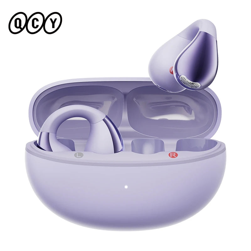 Fones de ouvido QCY Crossky C30 com clipe de orelha