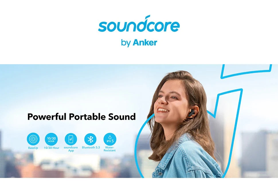 Fones de ouvido sem fio Soundcore by Anker P20i True Wireless 30H Fones de ouvido Bluetooth Fones de ouvido sem fio Bluetooth