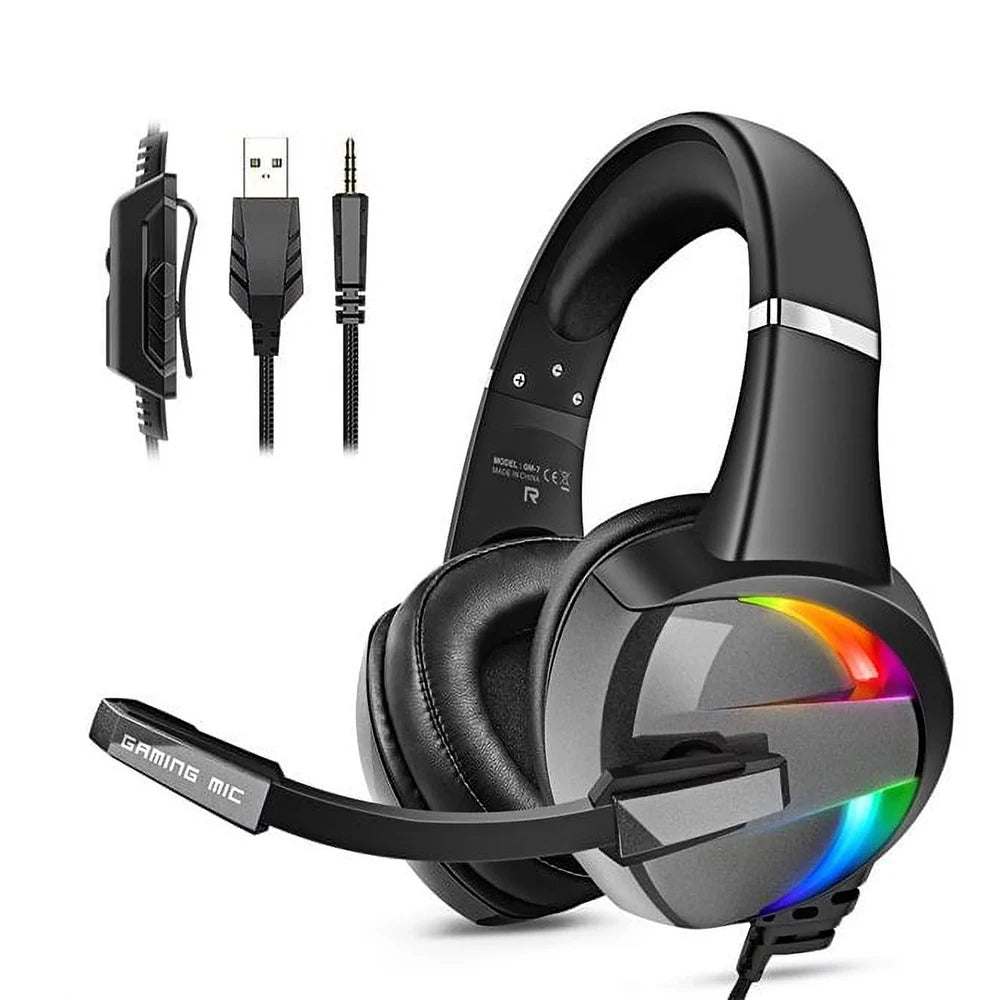 Headset Gamer SOMIC G941 com LED RGB e Microfone Ajustável PS5 PS4 Xbox One PC Laptop Mac Computer PC