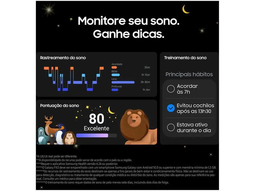 Smartband Samsung Galaxy Fit3 Grafite