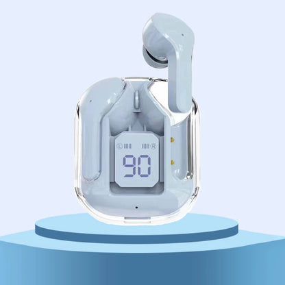 T2 TWS Fones de Ouvido Sem Fio Transparentes – Headset Bluetooth In-Ear com ENC, Fones Esportivos, Display Digital de Energia em LED e Som Estéreo.