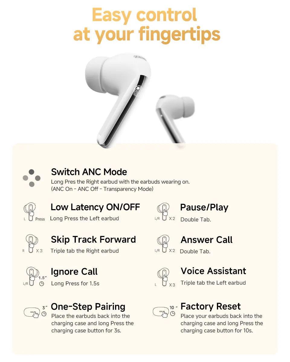 Bluetooth QCY MeloBuds Pro ANC