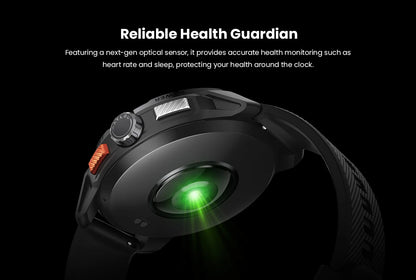 Relógio Inteligente Haylou Solar Ultra GPS com Tela AMOLED de 1,6”, Taxa de Atualização de 60Hz, Chamadas Bluetooth, Resistência à Água de 5ATM, Relógio Inteligente Esportivo