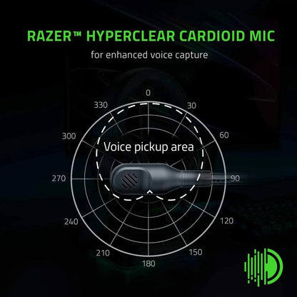 Razer BlackShark V2 X Headset com Fio para eSports – Cancelamento Passivo Avançado de Ruído, Som Surround 7.1, Microfone Cardioide Hyperclear