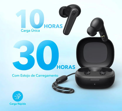 Fones de ouvido sem fio Soundcore by Anker P20i True Wireless 30H Fones de ouvido Bluetooth Fones de ouvido sem fio Bluetooth