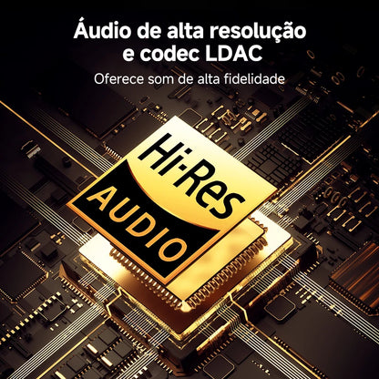 Fone de ouvido sem fio QCY H3 Pro ANC com cancelamento de ruído de 50 dB e áudio espacial de alta resolução com LDAC Bluetooth 5.4.