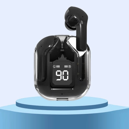 T2 TWS Fones de Ouvido Sem Fio Transparentes – Headset Bluetooth In-Ear com ENC, Fones Esportivos, Display Digital de Energia em LED e Som Estéreo.