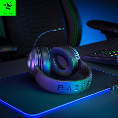 Headset Gamer com Fio Razer Kraken V3 X Original – Som Surround 7.1 com Driver TRIFORCE de 40mm e Microfone Cardioide HYPERCLEAR