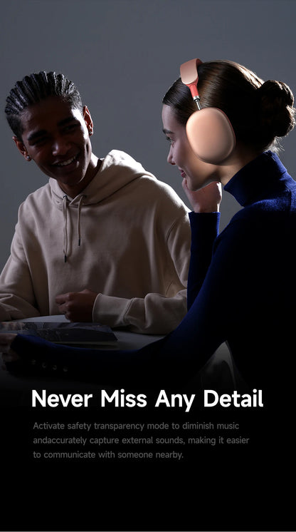 Fones de ouvido sem fio Picun F8 Pro ANC com rastreamento de cabeça, áudio espacial 3D - 52dB ANC HIFI, fone de ouvido Bluetooth ENC, microfone HD, aplicativo de baixa latência