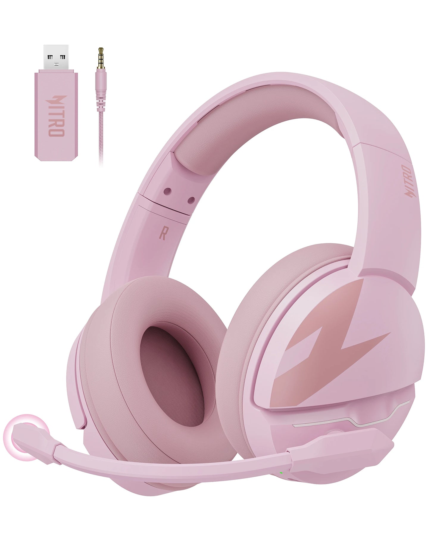 Headset Gamer Sem Fio Acer – Bateria de 100 Horas, Drivers Dinâmicos de 50mm, Microfone com Voz Clara, Fones Bluetooth para PC e PS4