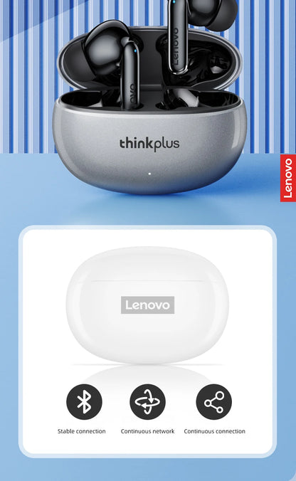 Fones de Ouvido Bluetooth Lenovo Thinkplus XT88 In Ear com Microfones Duplos, Redução de Ruído Estéreo, Graves HiFi e Controle Touch.