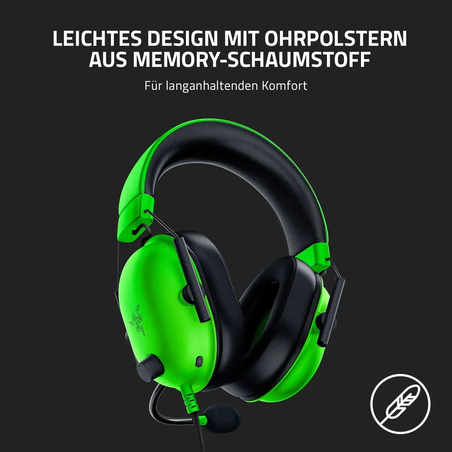 Razer BlackShark V2 X Headset com Fio para eSports – Cancelamento Passivo Avançado de Ruído, Som Surround 7.1, Microfone Cardioide Hyperclear