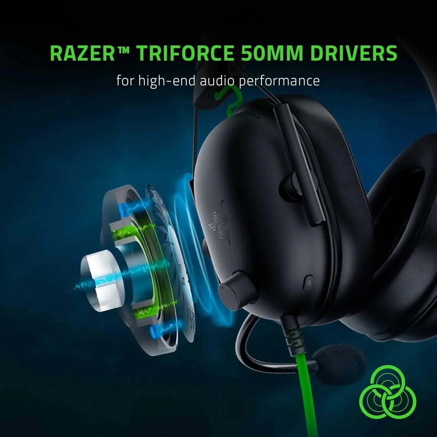Razer BlackShark V2 X Headset com Fio para eSports – Cancelamento Passivo Avançado de Ruído, Som Surround 7.1, Microfone Cardioide Hyperclear