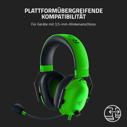 Razer BlackShark V2 X Headset com Fio para eSports – Cancelamento Passivo Avançado de Ruído, Som Surround 7.1, Microfone Cardioide Hyperclear
