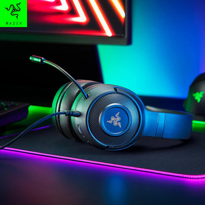 Headset Gamer com Fio Razer Kraken V3 X Original – Som Surround 7.1 com Driver TRIFORCE de 40mm e Microfone Cardioide HYPERCLEAR