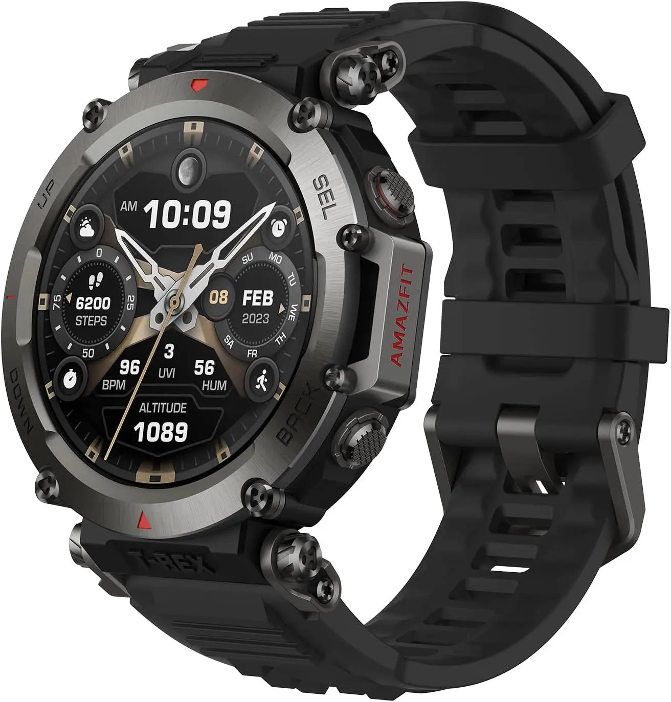 Amazfit T-Rex 3 Smartwatch Outdoor com tela AMOLED de 48 mm, 6 sistemas de satélite, GPS de banda dupla, 170 modos esportivos