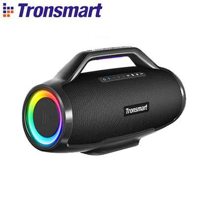 Tronsmart Bang Max Speaker Bluetooth Speaker com 130 W, sistema de som de 3 vias, sincronização com mais de 100 alto-falantes, controle por aplicativo, entrada para guitarra/microfone