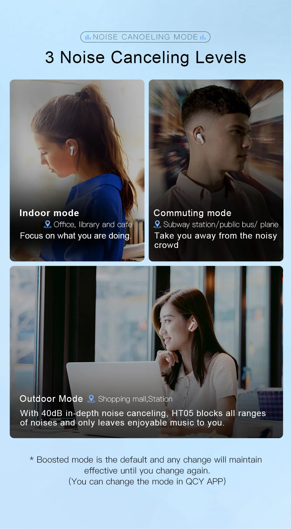 QCY HT05 ANC 40dB