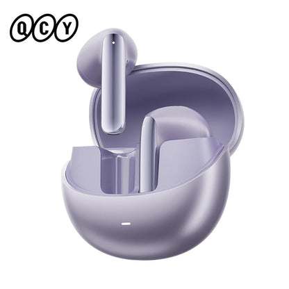 QCY HT10 AilyBuds Pro+ ANC com áudio de alta resolução e Bluetooth 5.3 LDAC, 6 microfones, AI HD, conexão multiponto para chamadas