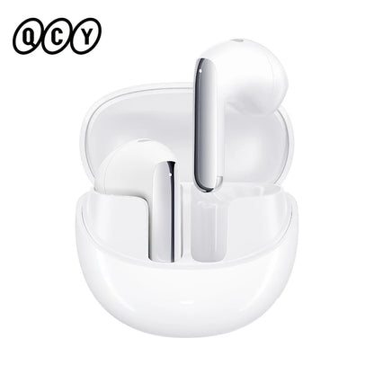 QCY HT10 AilyBuds Pro+ ANC com áudio de alta resolução e Bluetooth 5.3 LDAC, 6 microfones, AI HD, conexão multiponto para chamadas