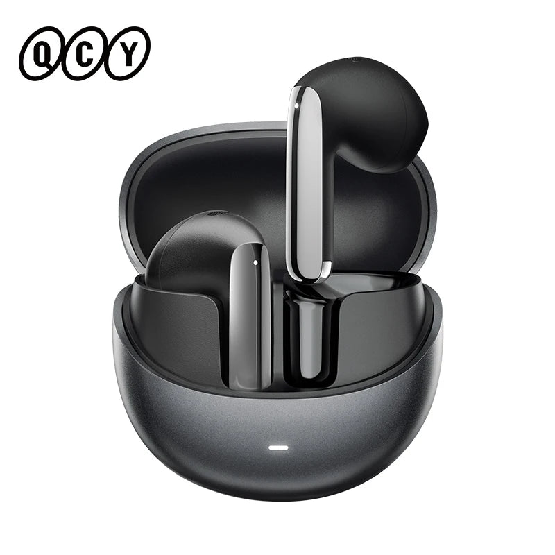 QCY HT10 AilyBuds Pro+ ANC com áudio de alta resolução e Bluetooth 5.3 LDAC, 6 microfones, AI HD, conexão multiponto para chamadas