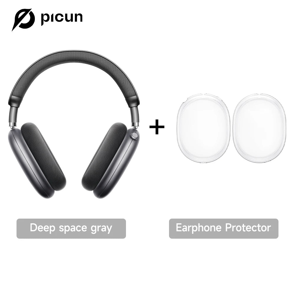 Fones de ouvido sem fio Picun F8 Pro ANC com rastreamento de cabeça, áudio espacial 3D - 52dB ANC HIFI, fone de ouvido Bluetooth ENC, microfone HD, aplicativo de baixa latência