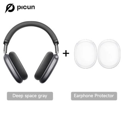 Fones de ouvido sem fio Picun F8 Pro ANC com rastreamento de cabeça, áudio espacial 3D - 52dB ANC HIFI, fone de ouvido Bluetooth ENC, microfone HD, aplicativo de baixa latência