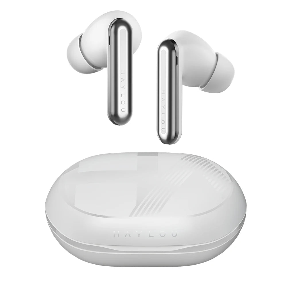 Fones de ouvido HAYLOU Mori Pro Bluetooth 5.4 - 43dB ANC com cancelamento de ruído ativo, fones de ouvido sem fio com 6 microfones e bateria com duração de 35 horas