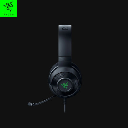 Headset Gamer com Fio Razer Kraken V3 X Original – Som Surround 7.1 com Driver TRIFORCE de 40mm e Microfone Cardioide HYPERCLEAR