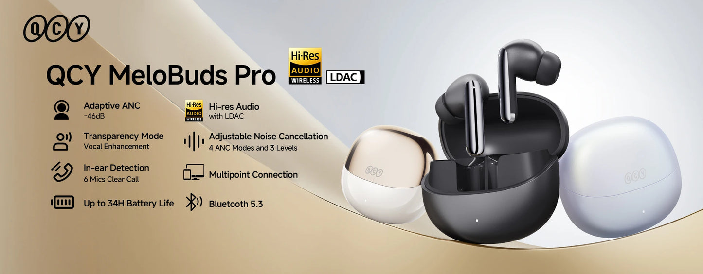 Bluetooth QCY MeloBuds Pro ANC