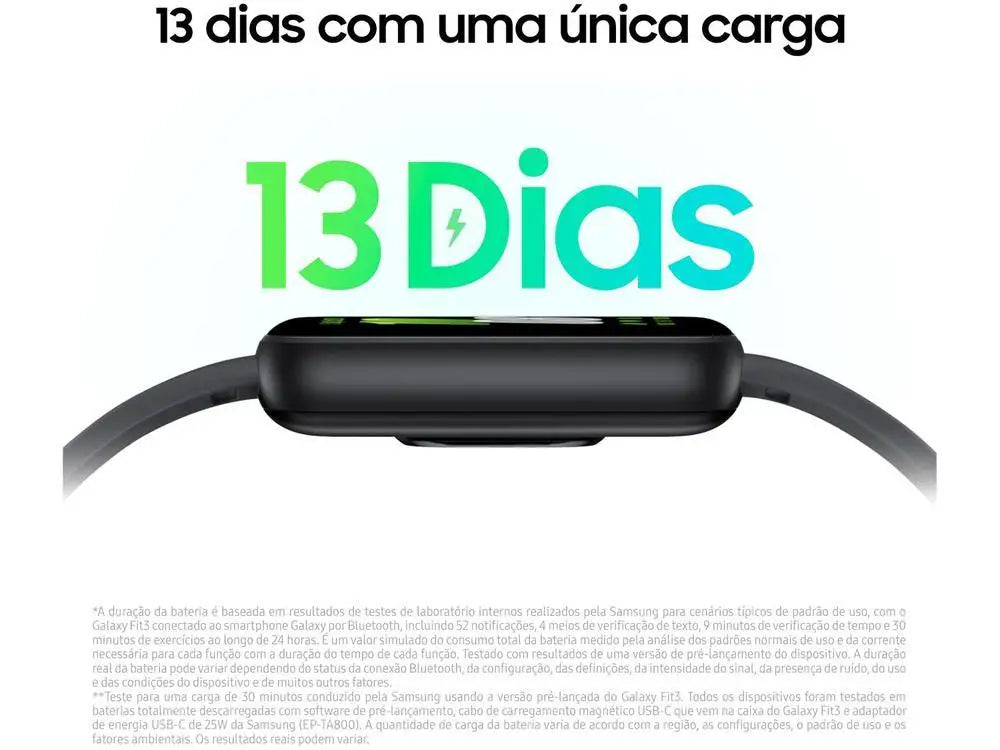 Smartband Samsung Galaxy Fit3 Grafite