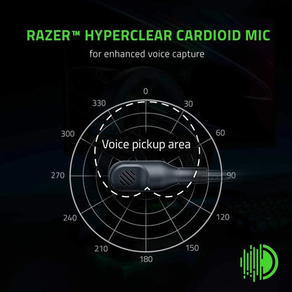 Razer BlackShark V2 X Headset com Fio para eSports – Cancelamento Passivo Avançado de Ruído, Som Surround 7.1, Microfone Cardioide Hyperclear