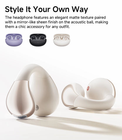 Fones de ouvido QCY Crossky C30 com clipe de orelha