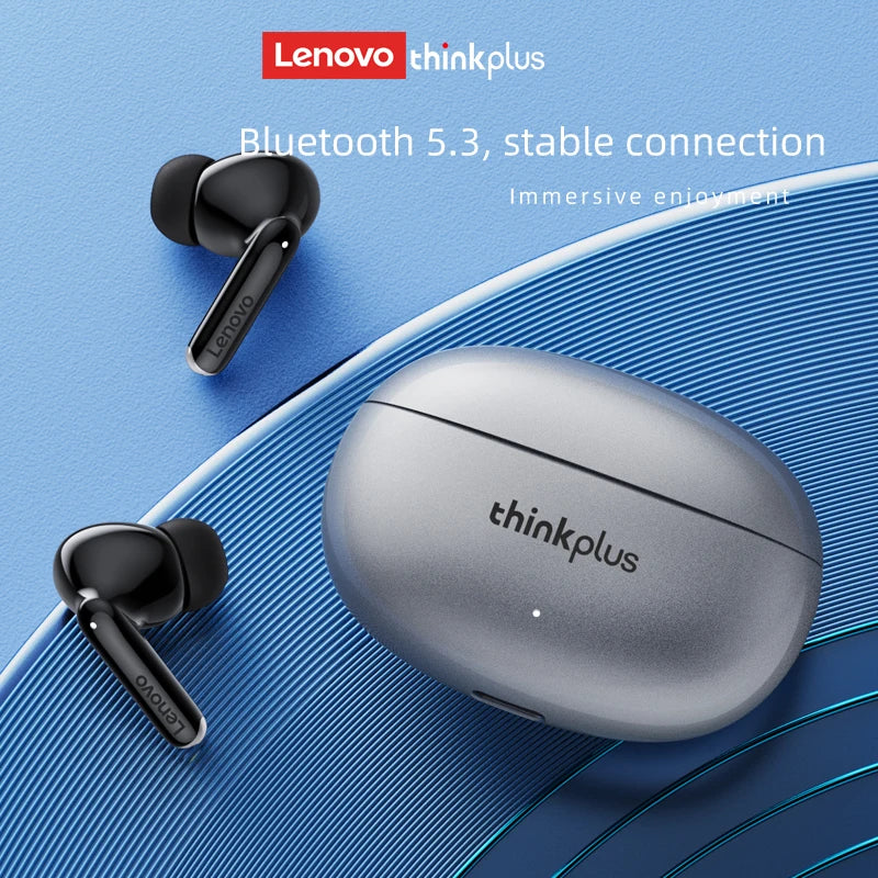 Fones de Ouvido Bluetooth Lenovo Thinkplus XT88 In Ear com Microfones Duplos, Redução de Ruído Estéreo, Graves HiFi e Controle Touch.