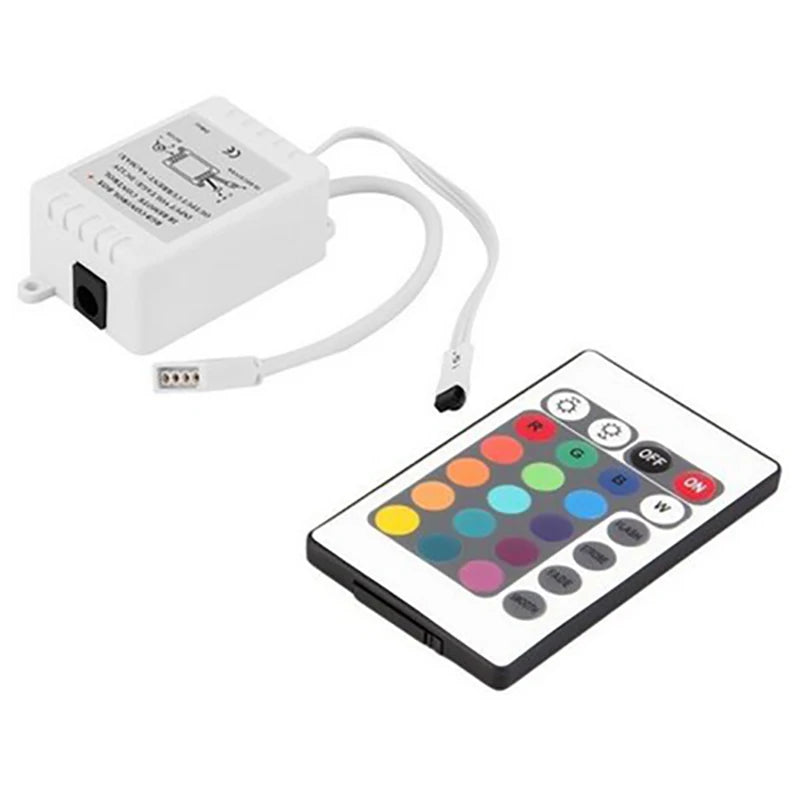 Fita LED Ultra RGB 3528 à prova d'água de 5 m + controle com fonte